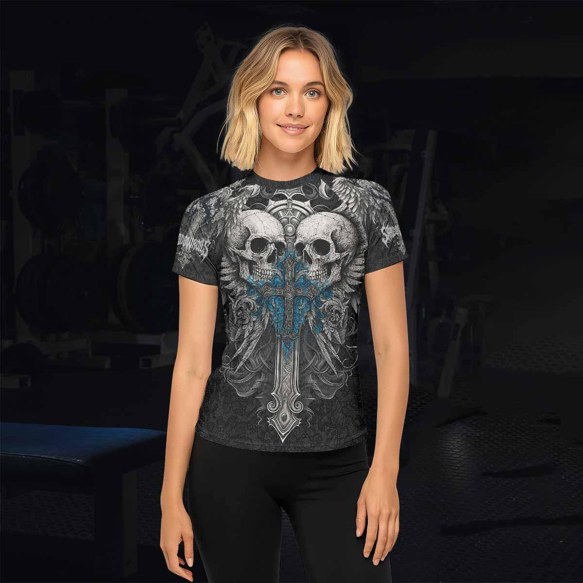 Twin Skulls Covenant Rash Guard