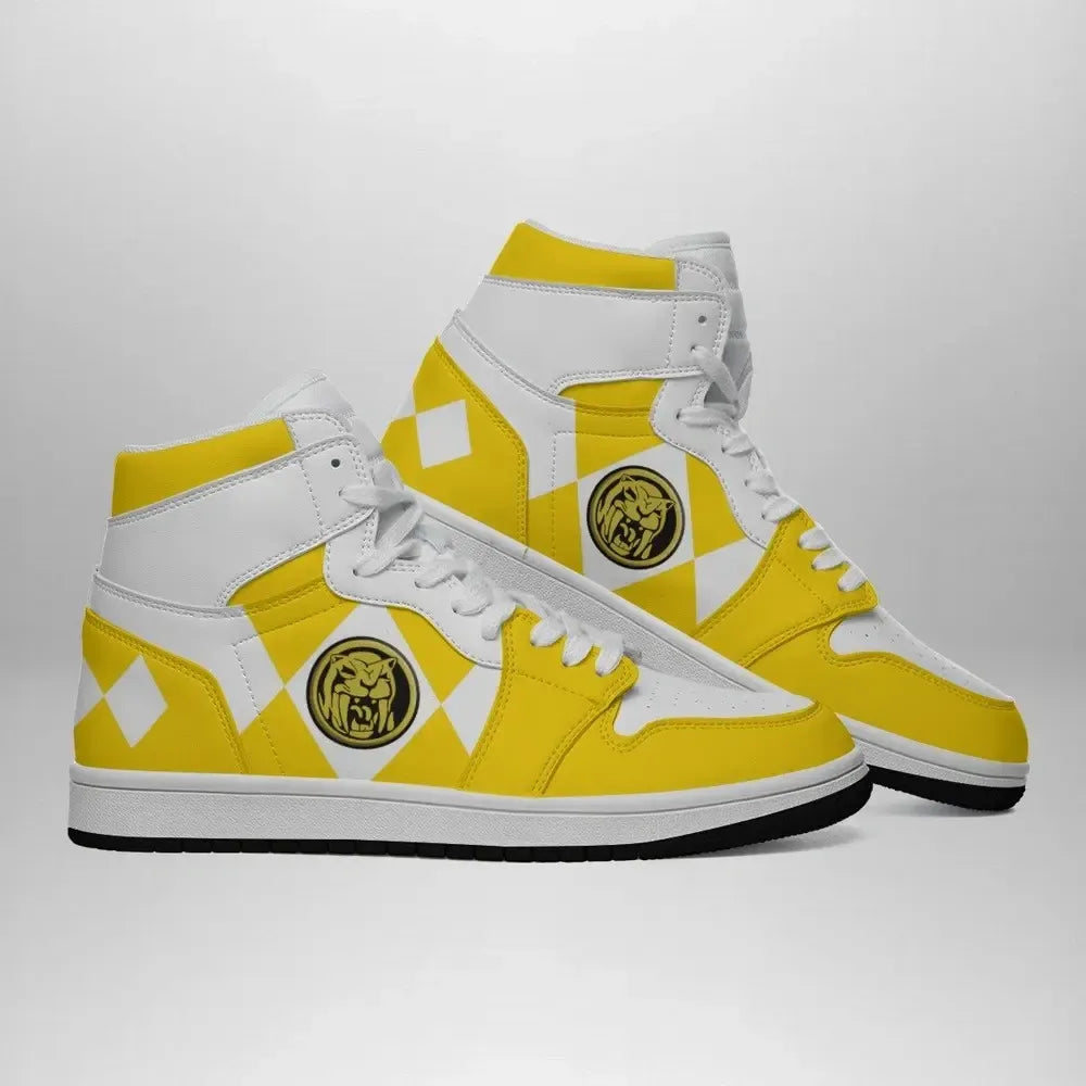 Yellow Ranger Mighty Morphin V2 Special High Top Shoes