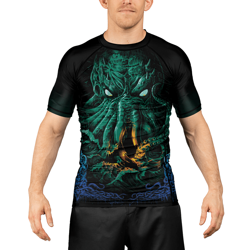Rashninja Awaken the Great Old One Men's Short Sleeve Rash Guard