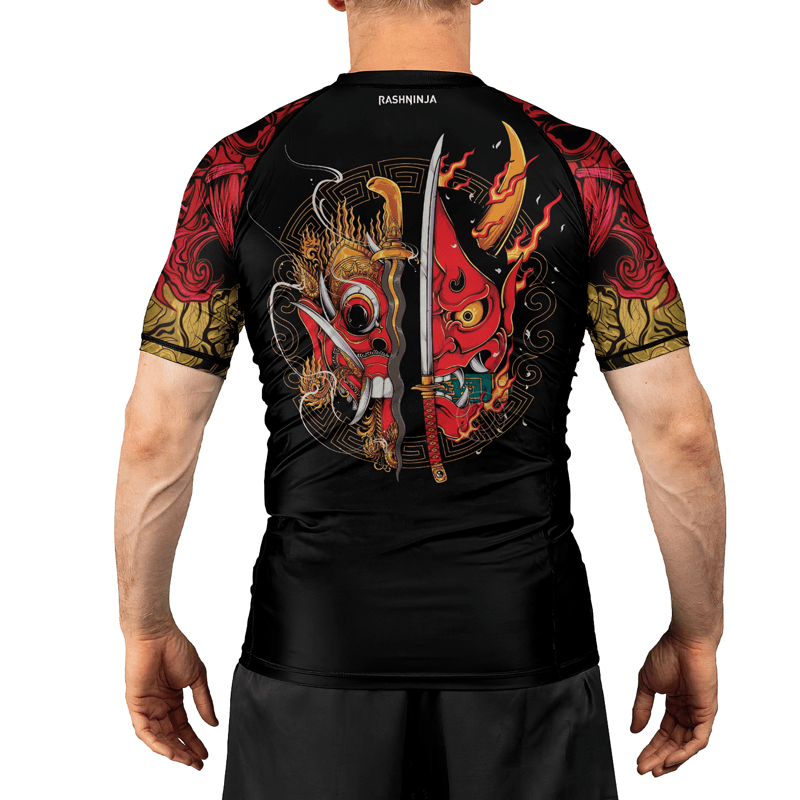Rashninja Oni's Japanese Folklore Men's Short Sleeve Rash Guard