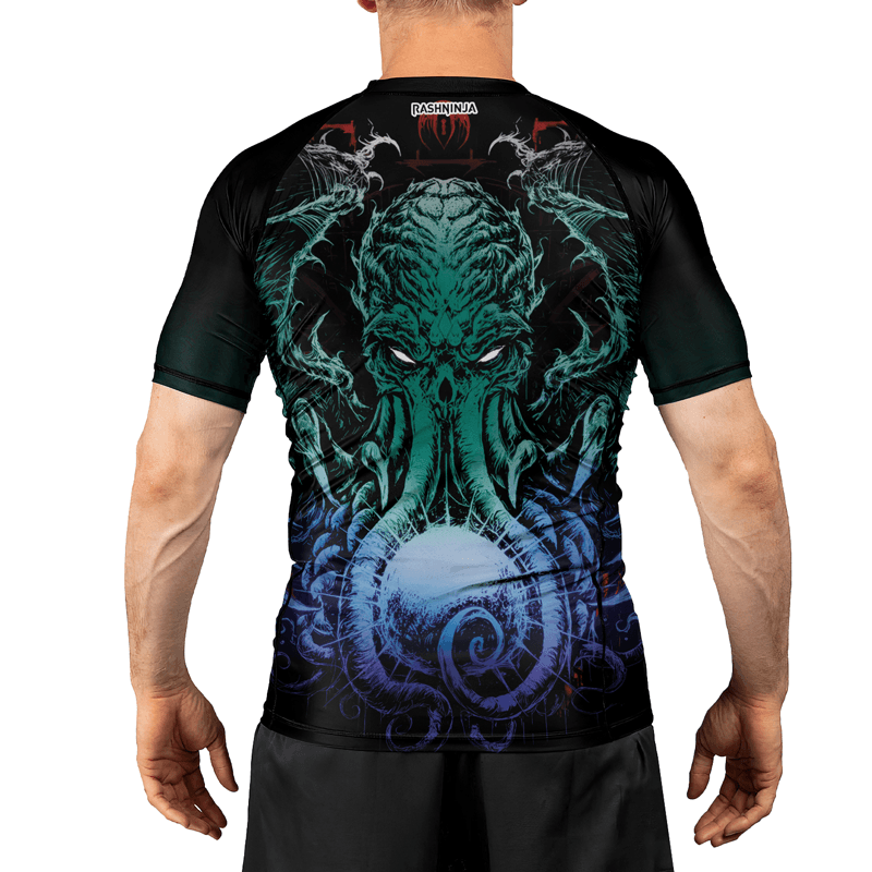 Rashninja Awaken the Great Old One Men's Short Sleeve Rash Guard