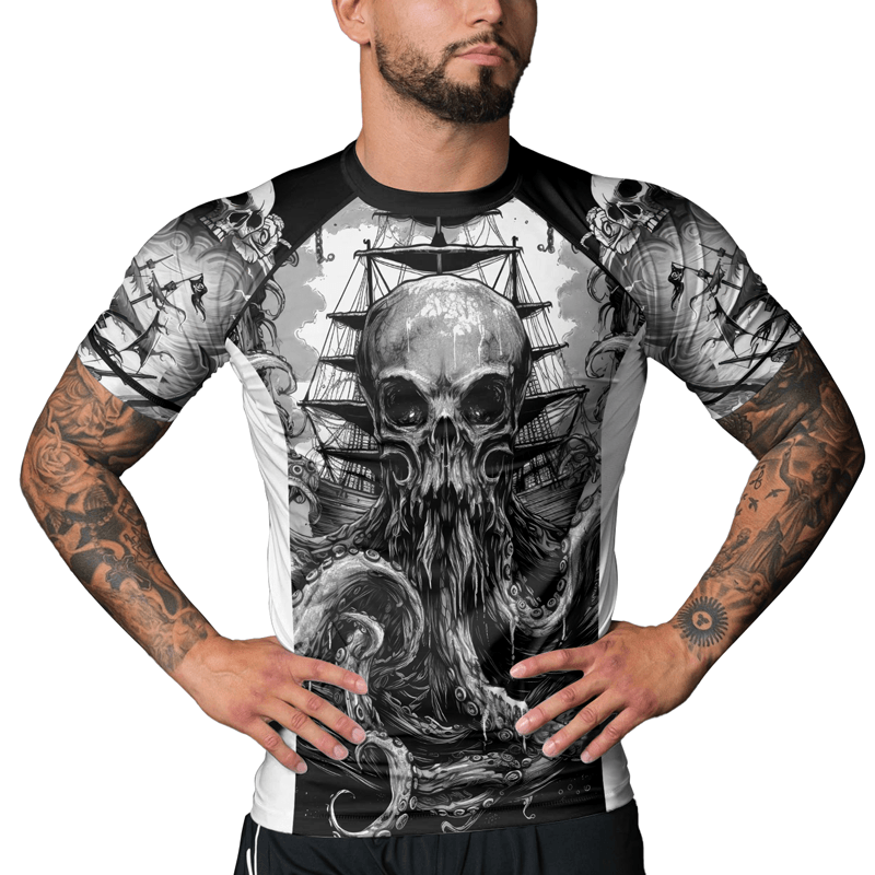 Rashninja Cthulhu Cultist Men's Short Sleeve Rash Guard