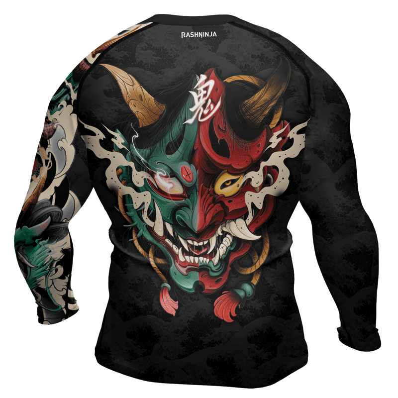 Rashninja Summoning Oni Men's Long Sleeve Rash Guard