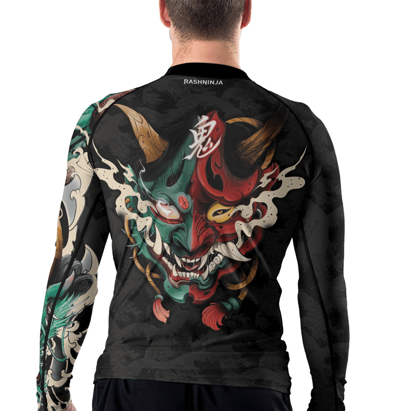 Rashninja Summoning Oni Men's Long Sleeve Rash Guard