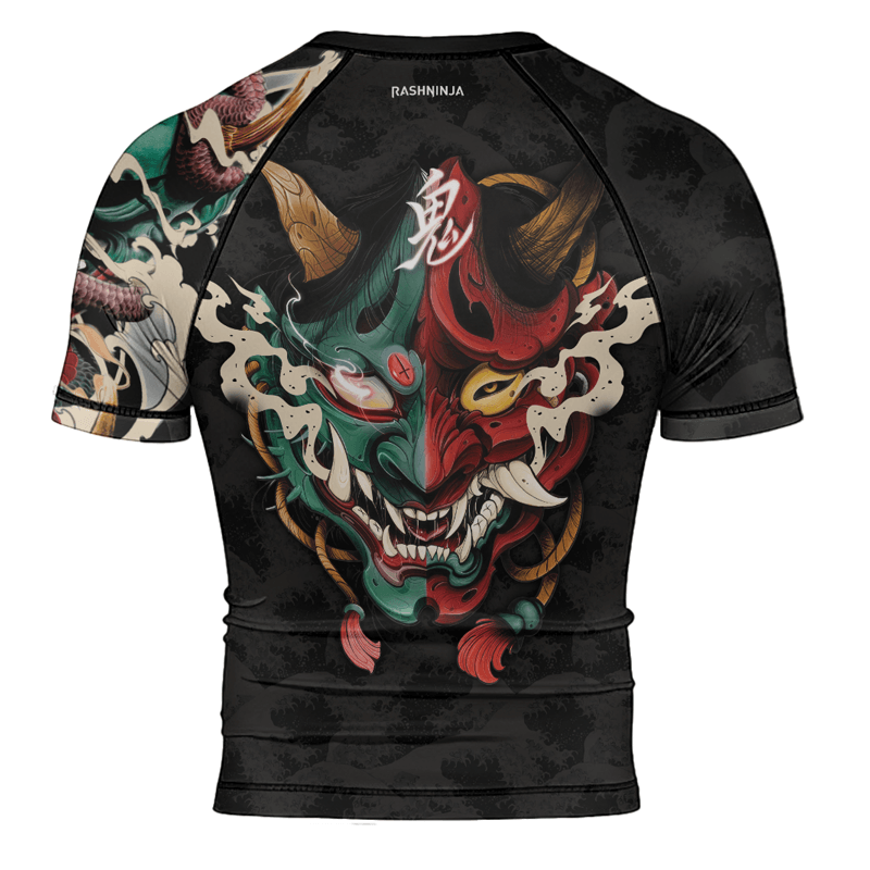 Rashninja Summoning Oni Men's Short Sleeve Rash Guard