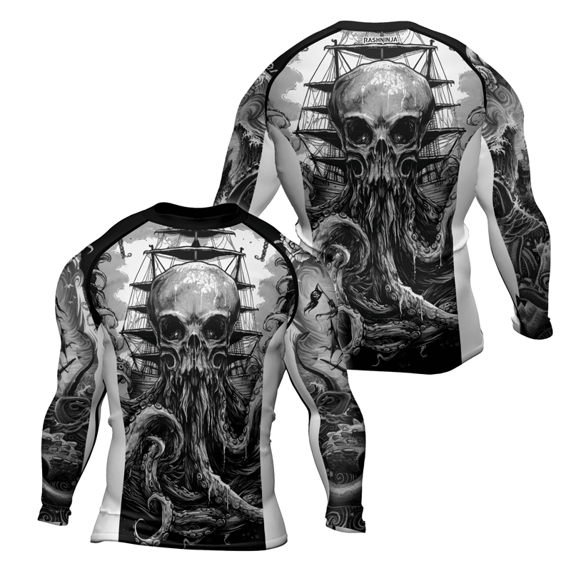 Rashninja Cthulhu Cultist Men's Long Sleeve Rash Guard