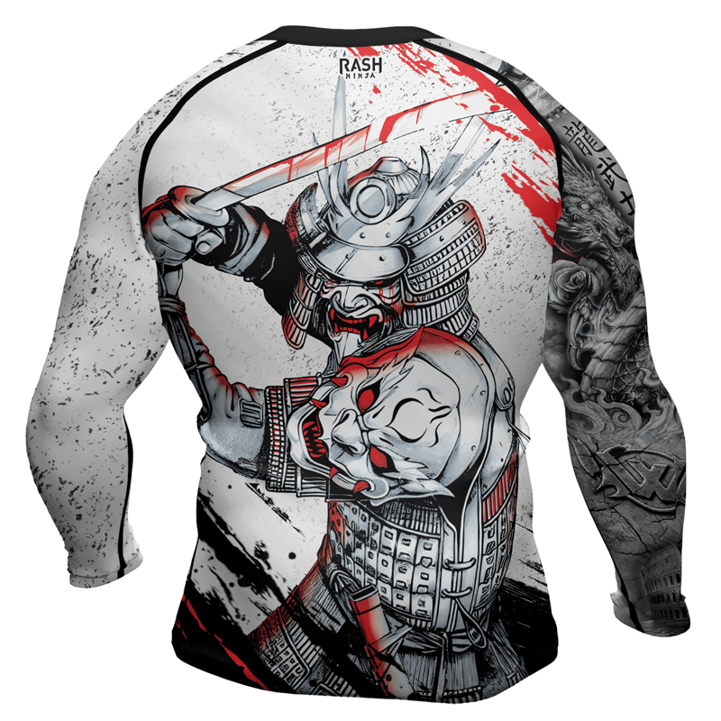 Rashninja Samurai Warrior Sword Men's Long Sleeve Rash Guard