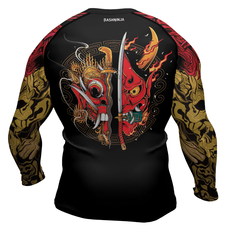 Rashninja Oni's Japanese Folklore Men's Long Sleeve Rash Guard