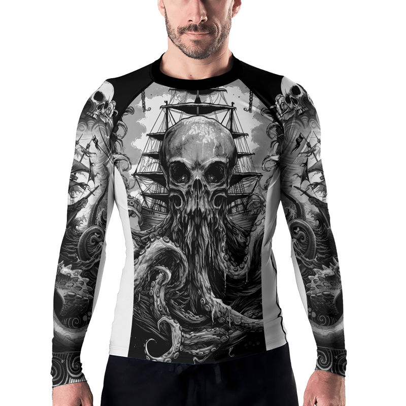 Rashninja Cthulhu Cultist Men's Long Sleeve Rash Guard