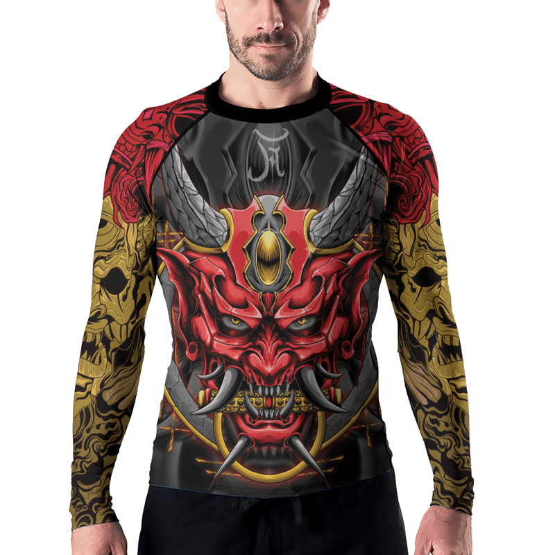 Rashninja Oni's Japanese Folklore Men's Long Sleeve Rash Guard