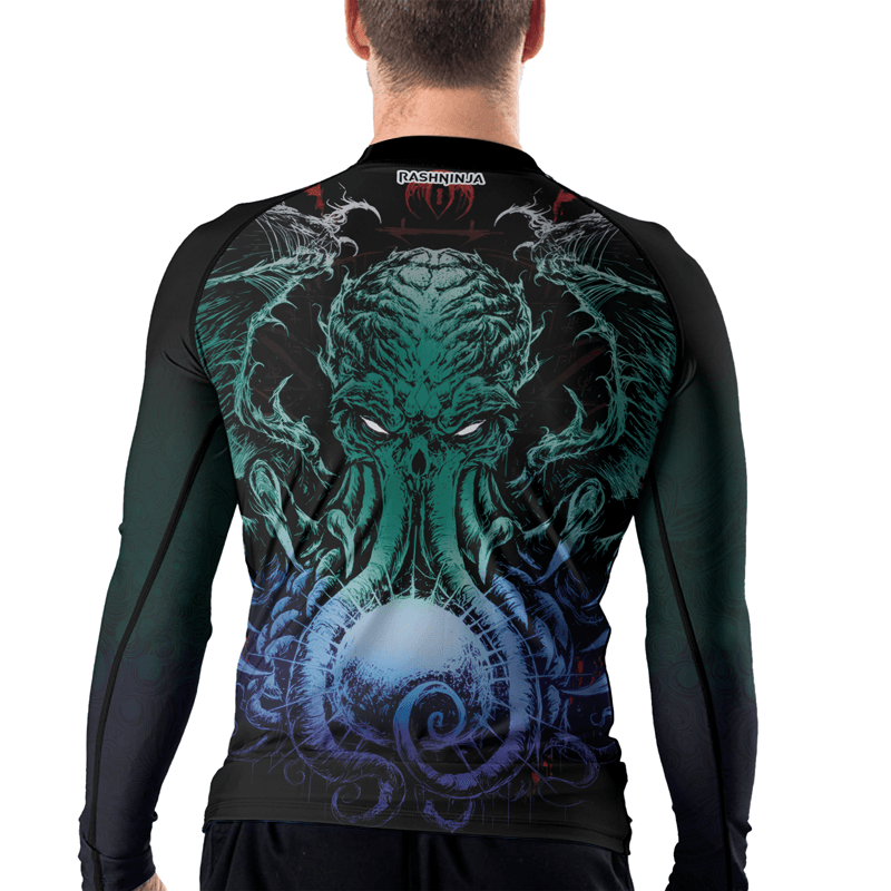 Rashninja Awaken the Great Old One Men's Long Sleeve Rash Guard