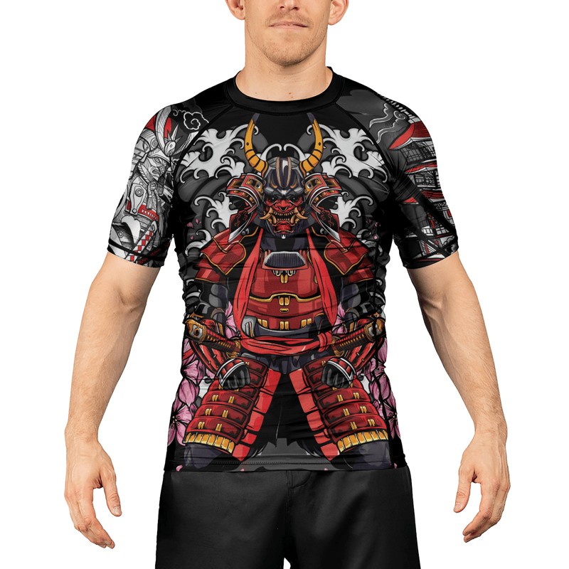 Rashninja Samurai Spirit Men's Short Sleeve Rash Guard