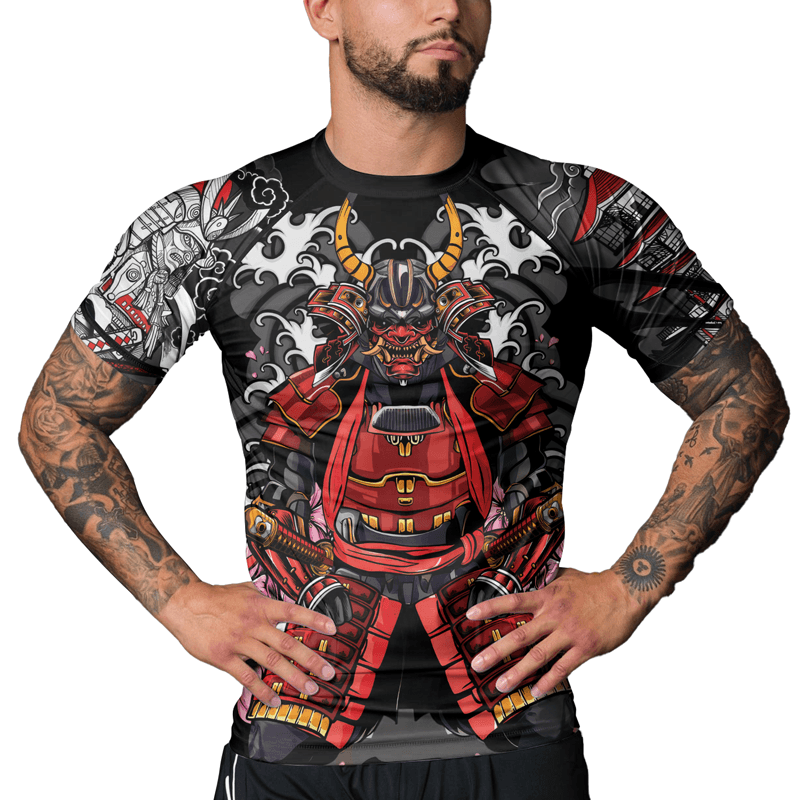 Rashninja Samurai Spirit Men's Short Sleeve Rash Guard