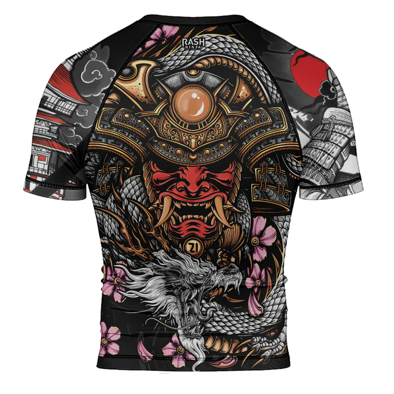 Rashninja Samurai Spirit Men's Short Sleeve Rash Guard