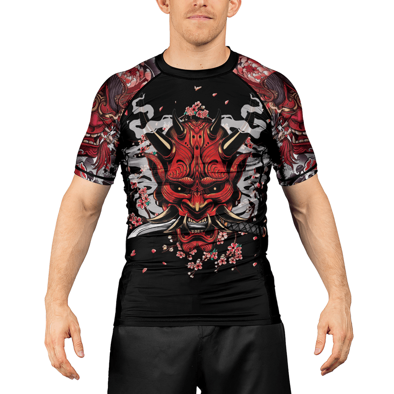 Rashninja The Oni Demon Men's Short Sleeve Rash Guard