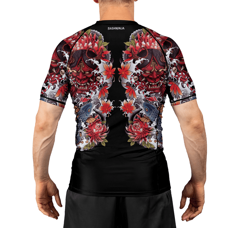 Rashninja The Oni Demon Men's Short Sleeve Rash Guard