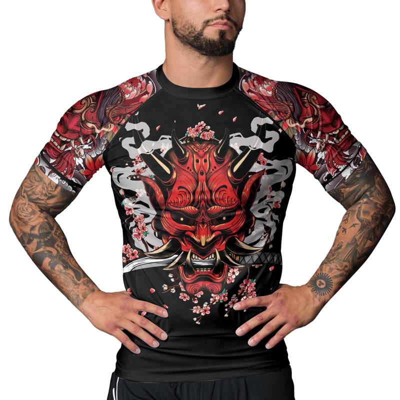 Rashninja The Oni Demon Men's Short Sleeve Rash Guard
