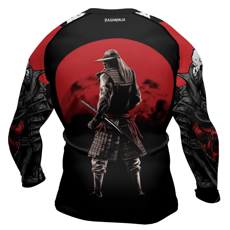 Rashninja Samurai Warrior Katana Men's Long Sleeve Rash Guard