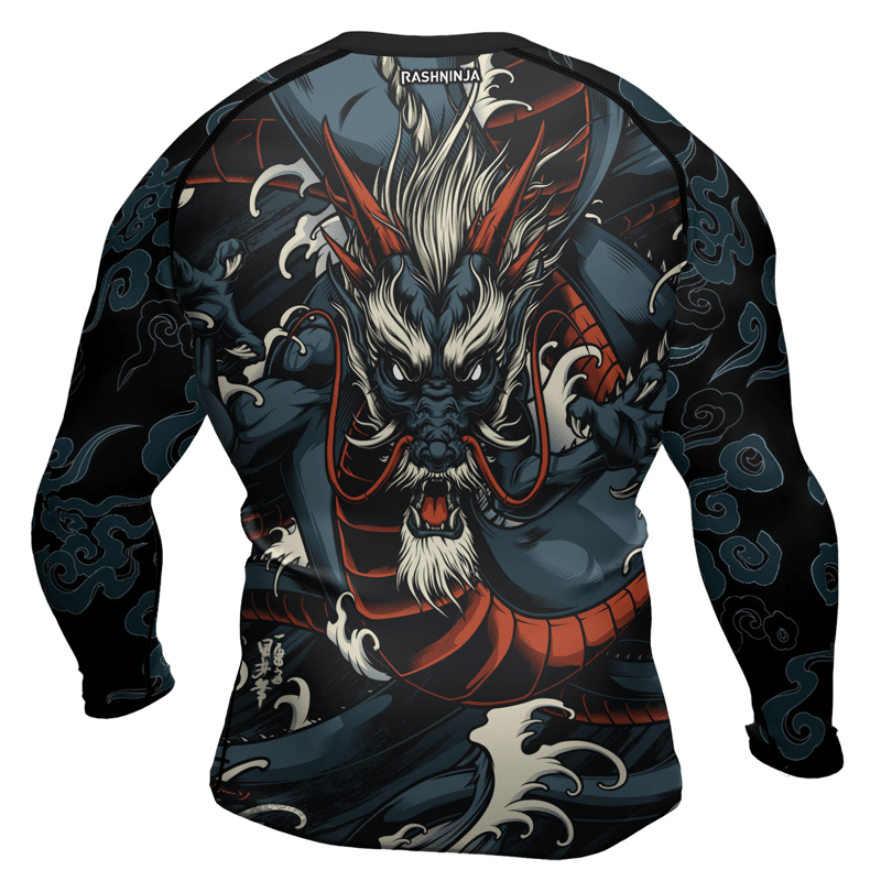Rashninja Strong As A Dragon Men's Long Sleeve Rash Guard