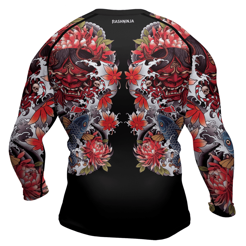 Rashninja The Oni Demon Men's Long Sleeve Rash Guard