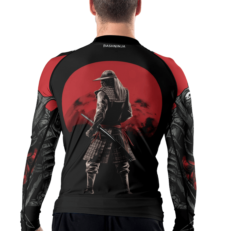 Rashninja Samurai Warrior Katana Men's Long Sleeve Rash Guard
