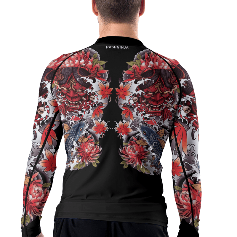 Rashninja The Oni Demon Men's Long Sleeve Rash Guard