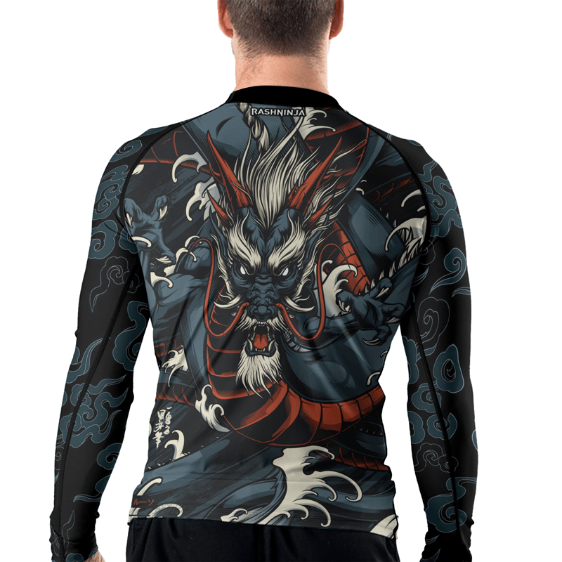 Rashninja Strong As A Dragon Men's Long Sleeve Rash Guard
