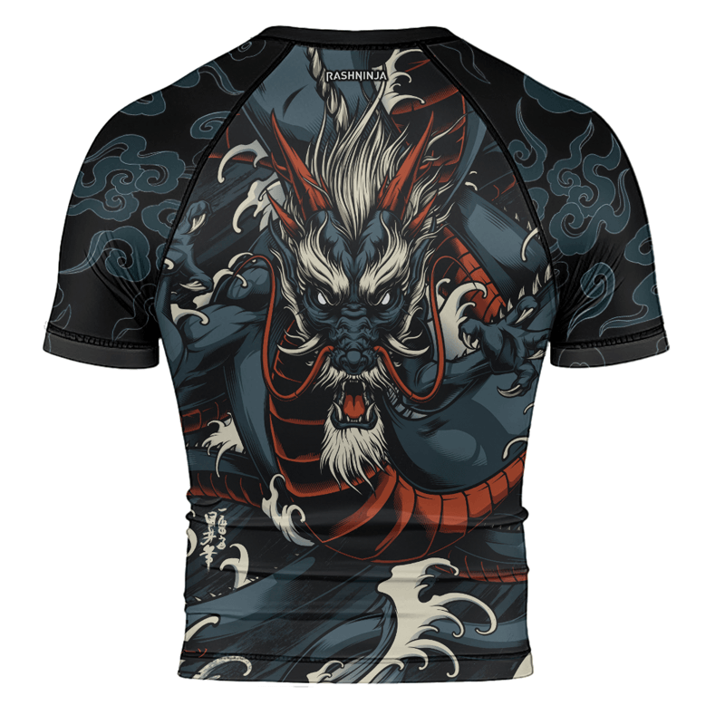 Rashninja Strong As A Dragon Men's Short Sleeve Rash Guard