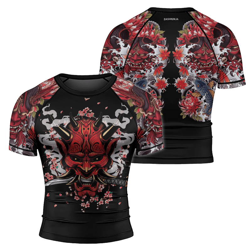 Rashninja The Oni Demon Men's Short Sleeve Rash Guard