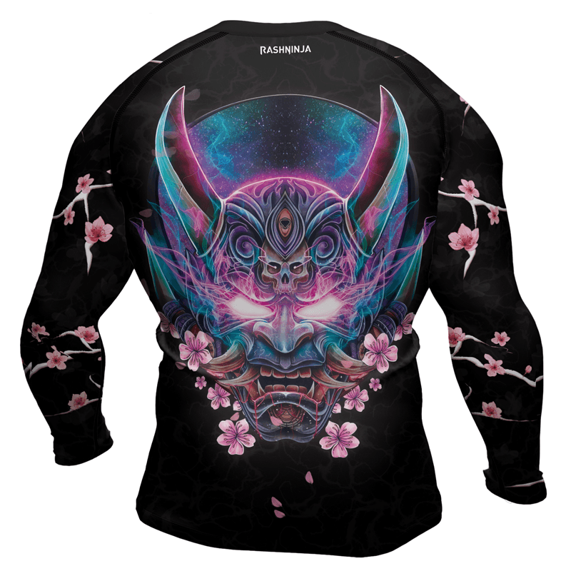 Rashninja Oni Sakura Men's Long Sleeve Rash Guard