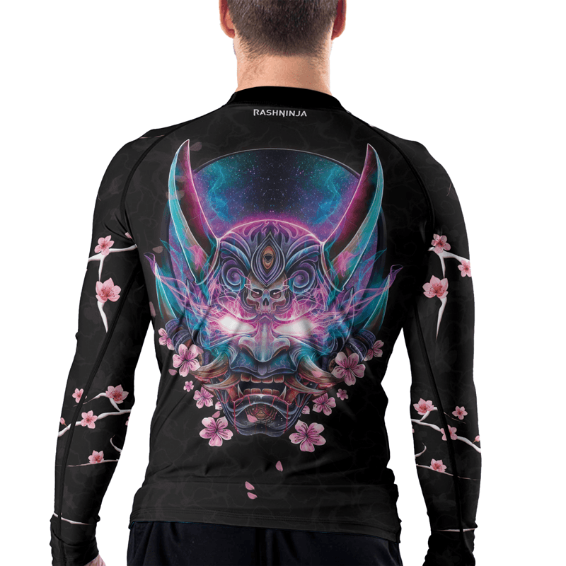 Rashninja Oni Sakura Men's Long Sleeve Rash Guard