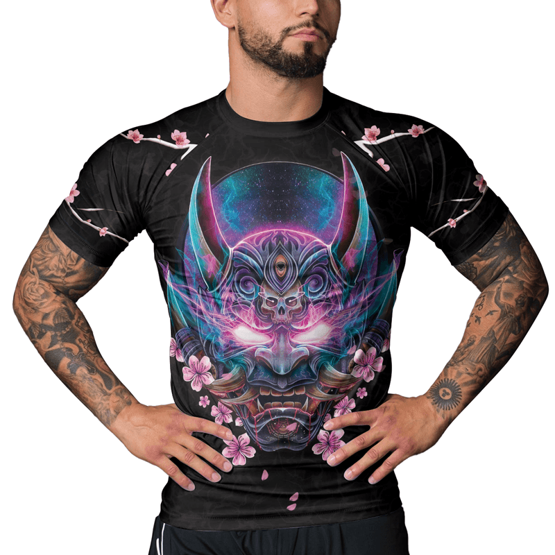 Rashninja Oni Sakura Men's Short Sleeve Rash Guard