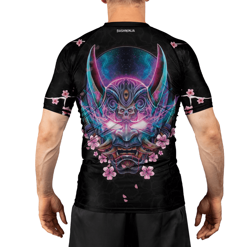 Rashninja Oni Sakura Men's Short Sleeve Rash Guard
