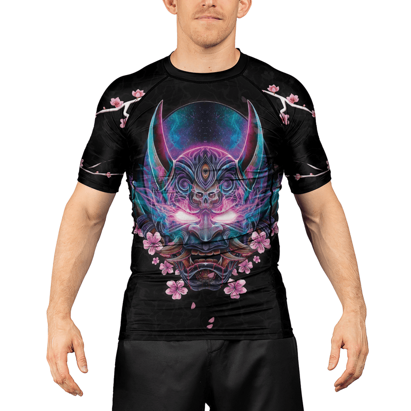 Rashninja Oni Sakura Men's Short Sleeve Rash Guard
