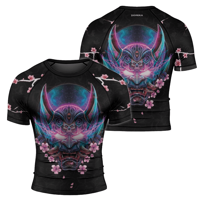 Rashninja Oni Sakura Men's Short Sleeve Rash Guard