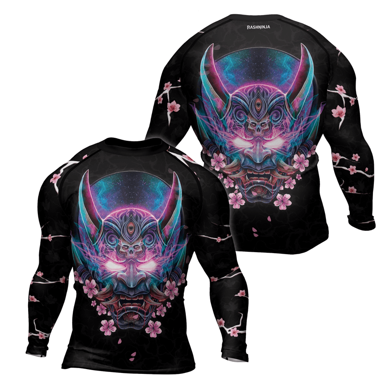 Rashninja Oni Sakura Men's Long Sleeve Rash Guard