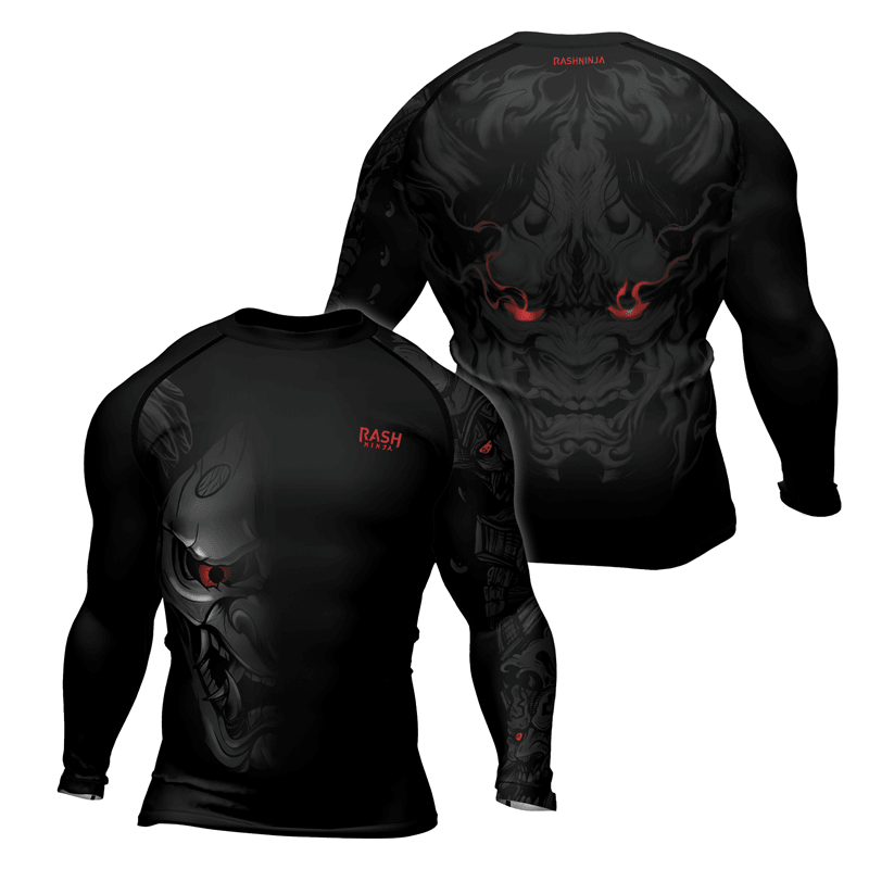 Rashninja Fire Eye Oni Men's Long Sleeve Rash Guard