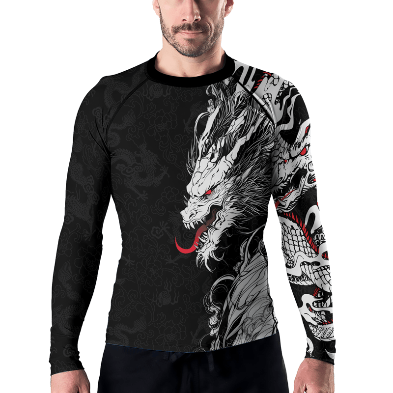 Rashninja Mighty Dragon Men's Long Sleeve Rash Guard