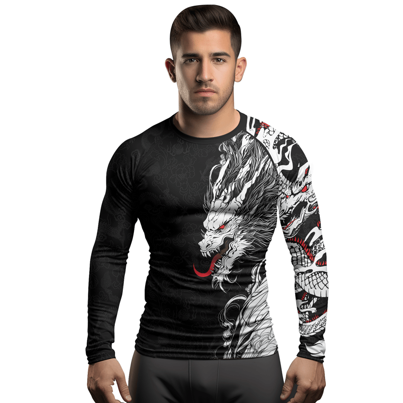Rashninja Mighty Dragon Men's Long Sleeve Rash Guard