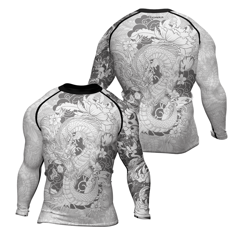 Rashninja Eastern Dragon Men's Long Sleeve Rash Guard