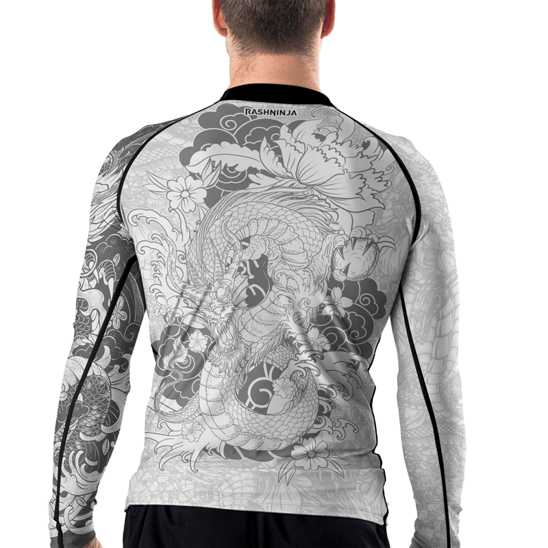 Rashninja Eastern Dragon Men's Long Sleeve Rash Guard
