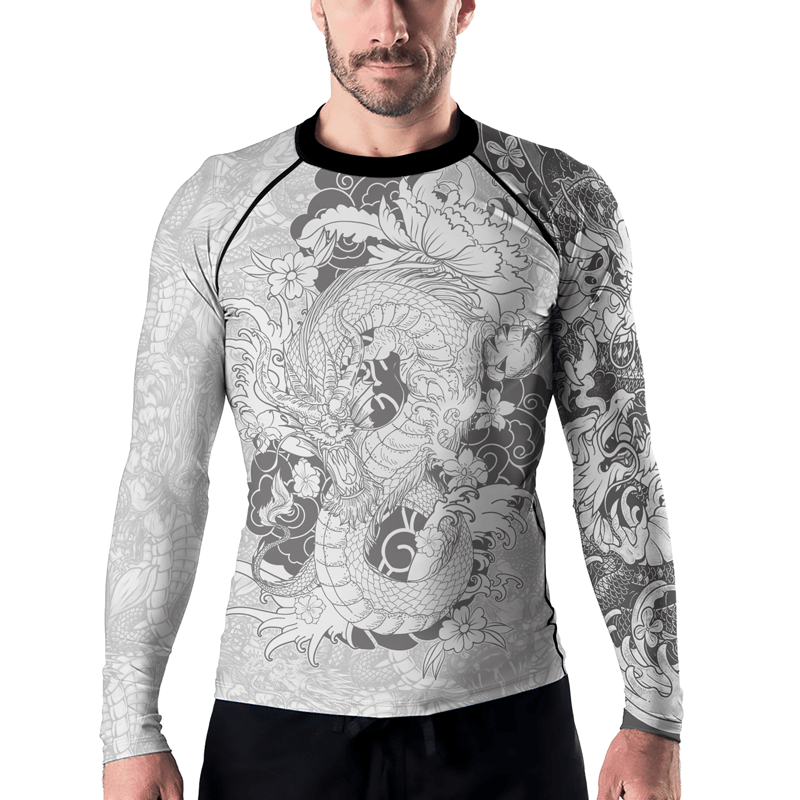 Rashninja Eastern Dragon Men's Long Sleeve Rash Guard