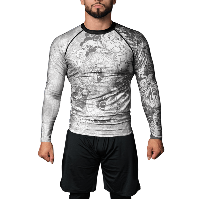 Rashninja Eastern Dragon Men's Long Sleeve Rash Guard