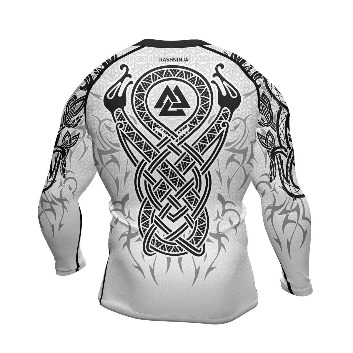 Rashninja Viking Dragon Majesty Ranked Men's Long Sleeve Rash Guard