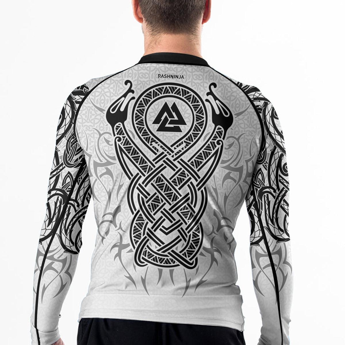 Rashninja Viking Dragon Majesty Ranked Men's Long Sleeve Rash Guard