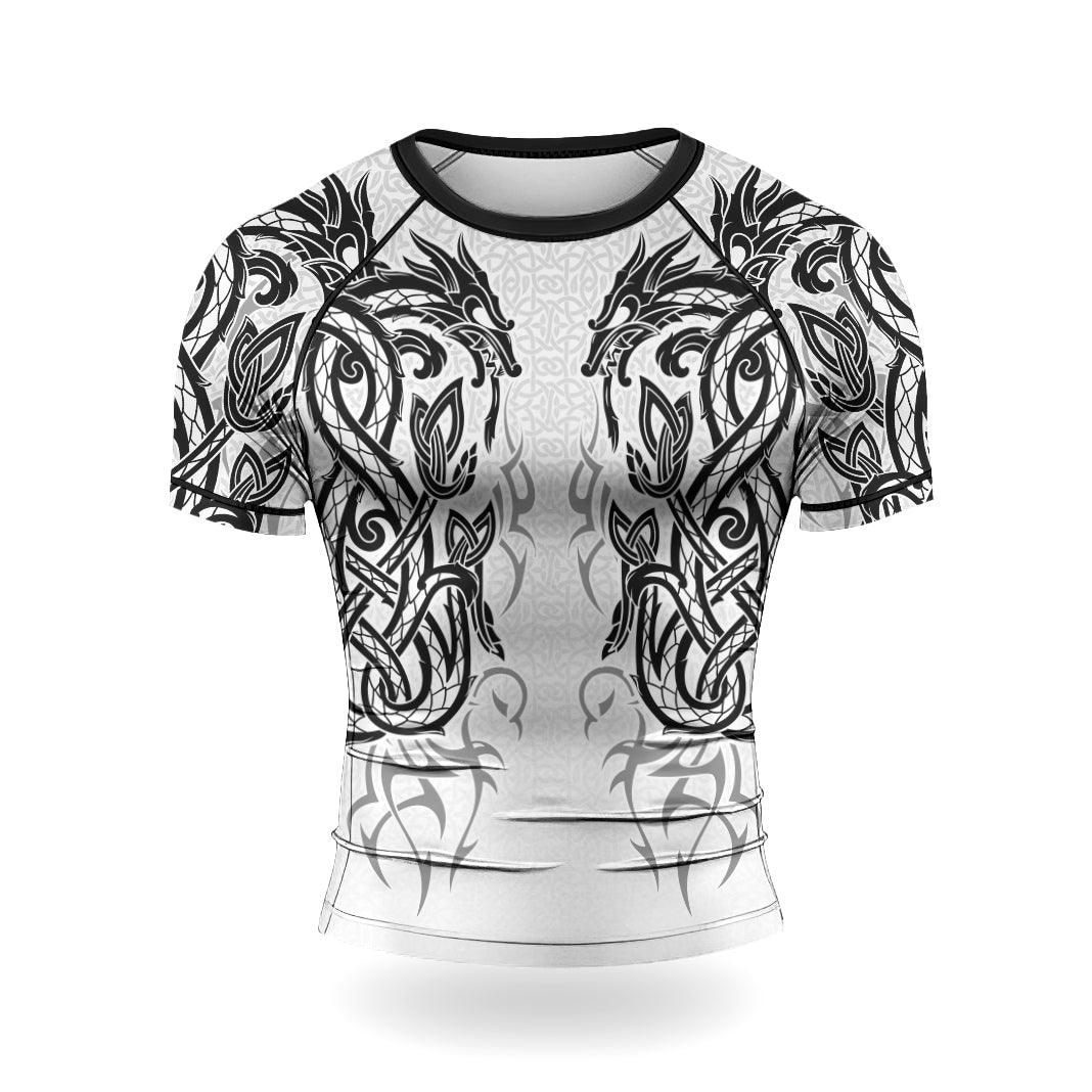 Rashninja Viking Dragon Majesty Ranked Men's Short Sleeve Rash Guard