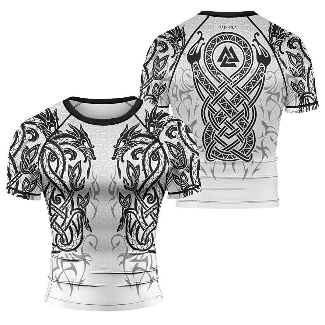 Rashninja Viking Dragon Majesty Ranked Men's Short Sleeve Rash Guard