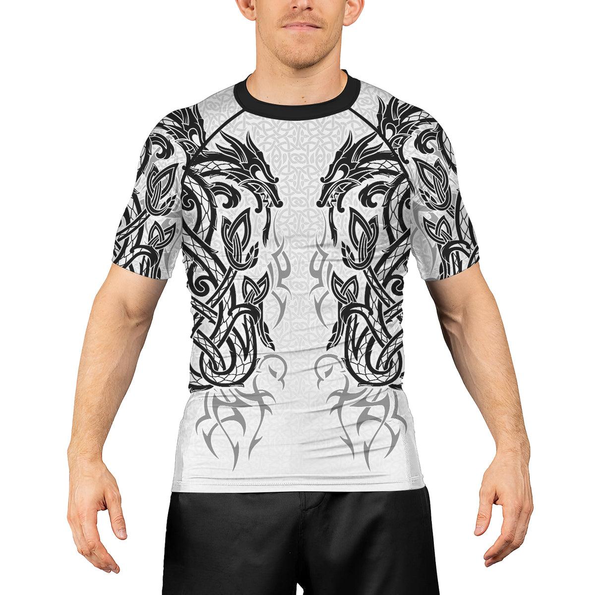 Rashninja Viking Dragon Majesty Ranked Men's Short Sleeve Rash Guard