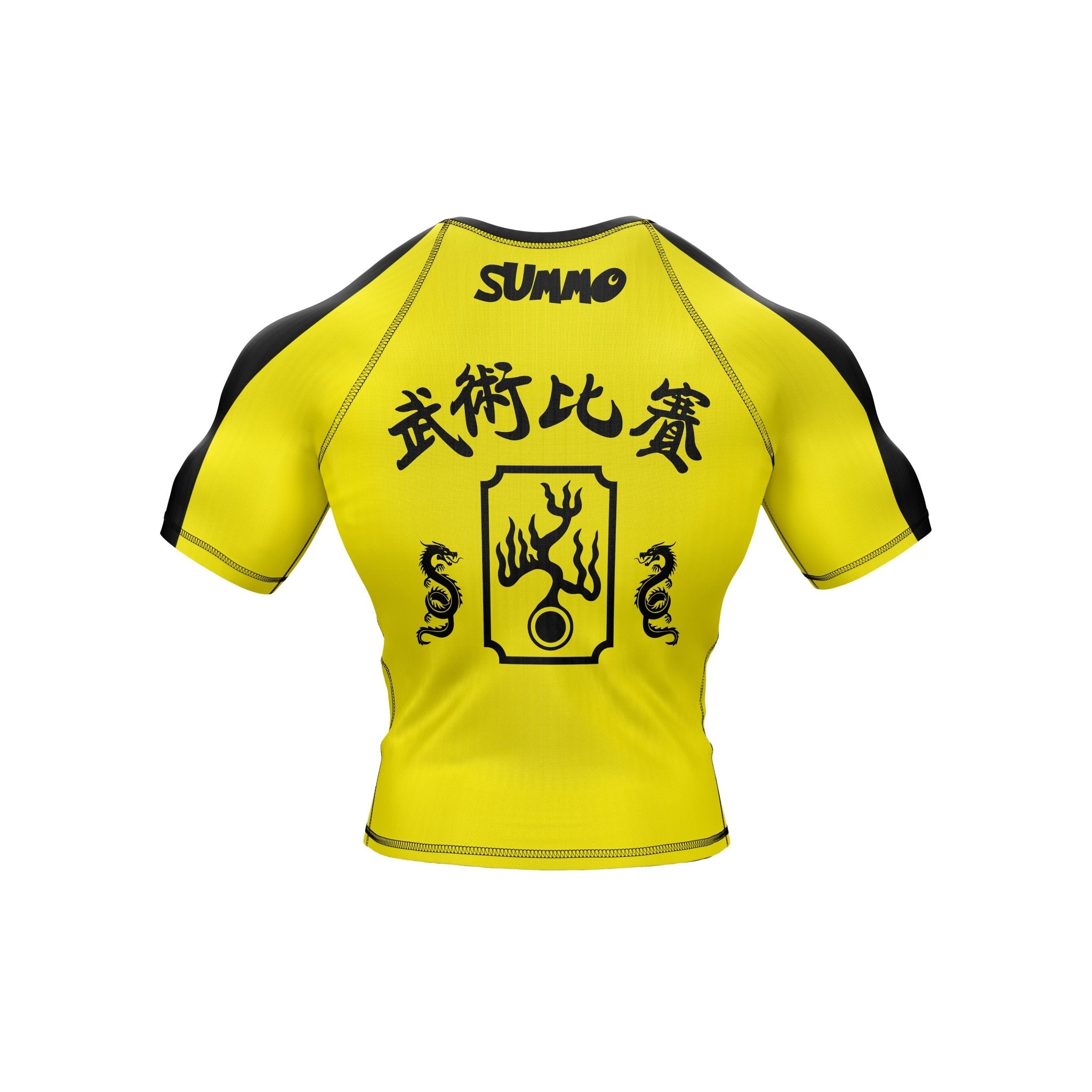 Yellow Fury Premium Bjj Rash Guard For Men/Women